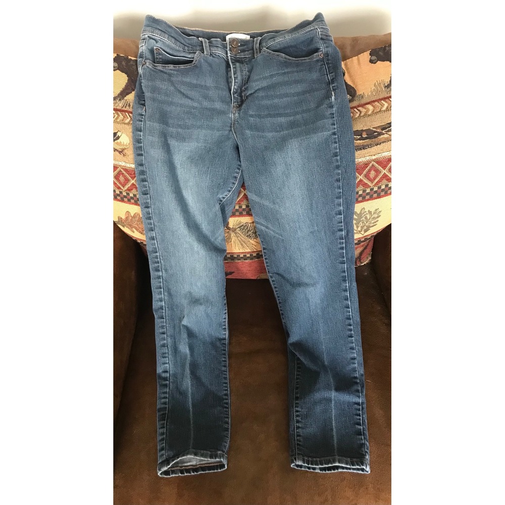 Nicole Miller Studio Womens Jeans Size‎ 10 Blue Wash High Rise StraIght Leg